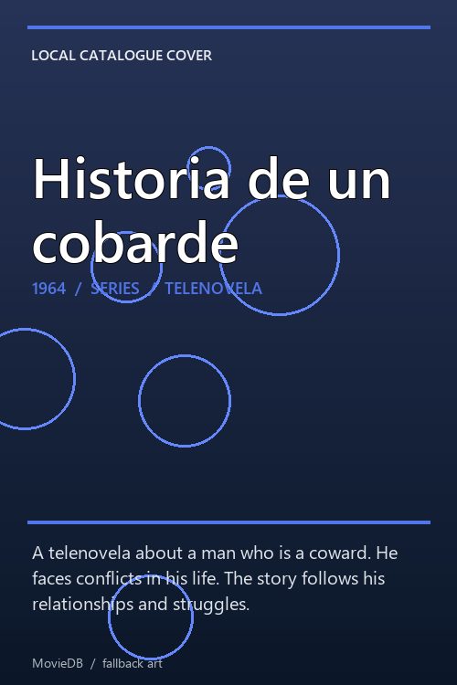 Historia de un cobarde poster