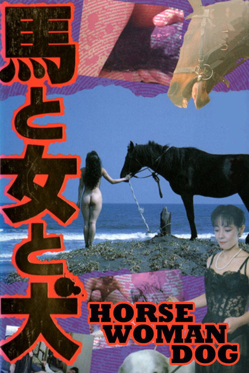 Horse and Woman and Dog poster