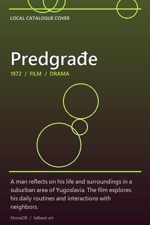 Predgrađe poster