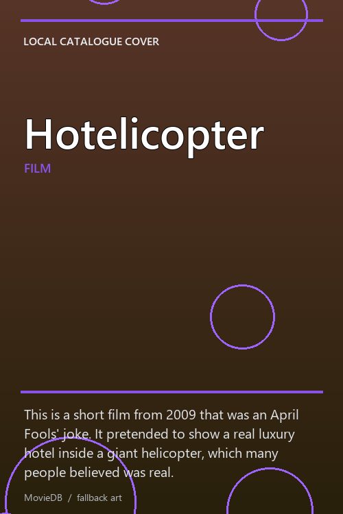Hotelicopter poster