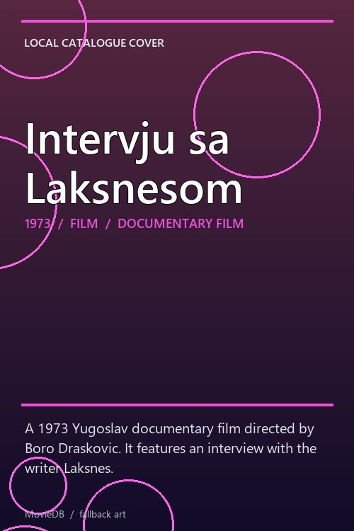 Intervju sa Laksnesom poster