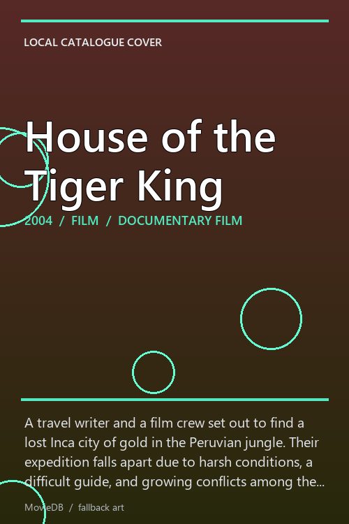 House of the Tiger King poster
