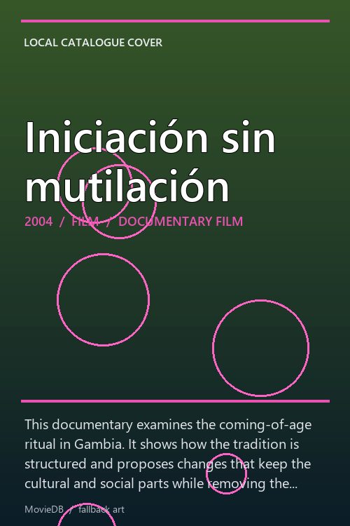 Iniciación sin mutilación poster