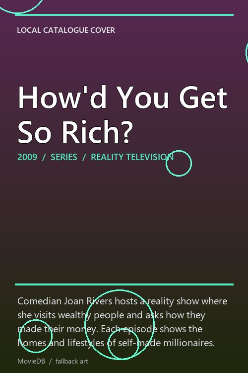 How'd You Get So Rich? poster