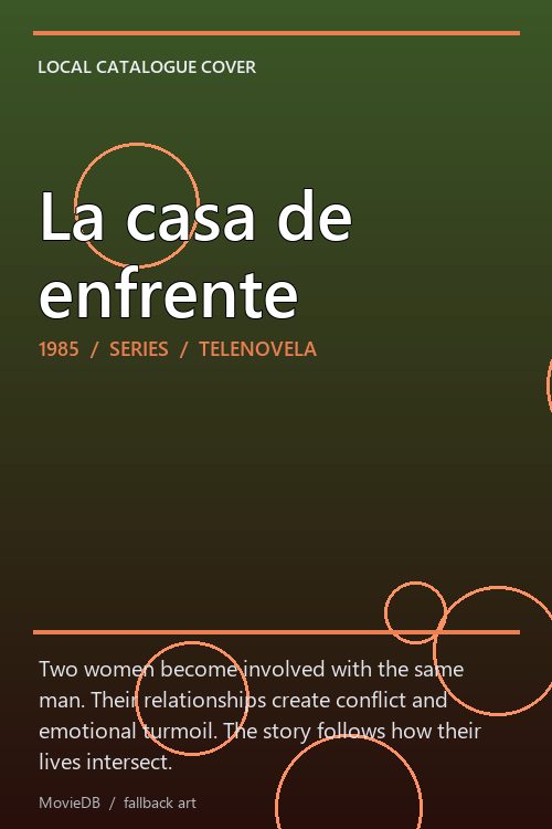 La casa de enfrente poster