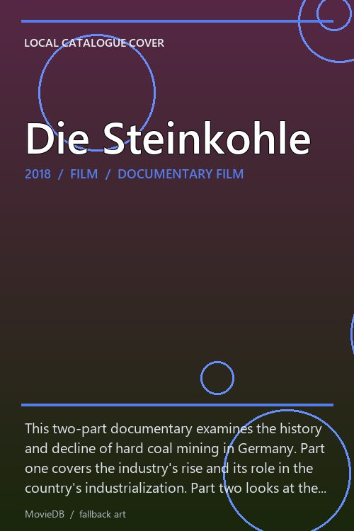 Die Steinkohle poster
