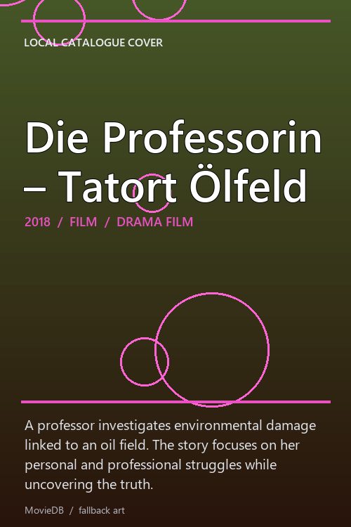 Die Professorin – Tatort Ölfeld poster