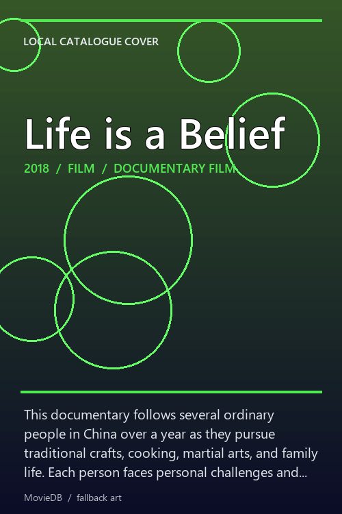 Life is a Belief poster