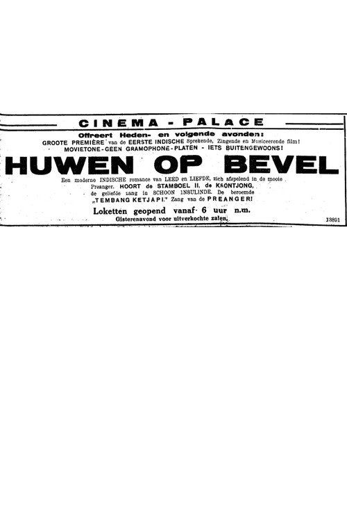Huwen op Bevel poster