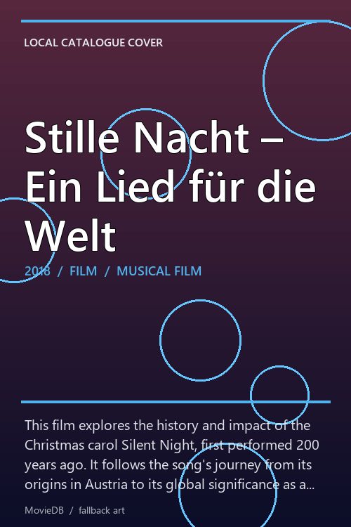 Stille Nacht – Ein Lied für die Welt poster