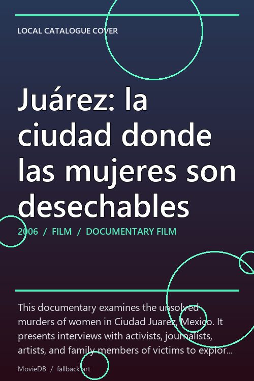Juárez: la ciudad donde las mujeres son desechables poster