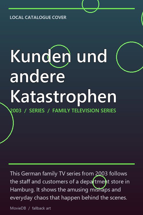 Kunden und andere Katastrophen poster
