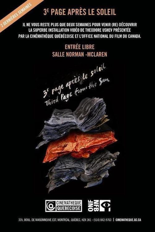 3e page après le soleil poster