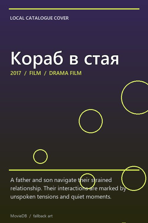 Кораб в стая poster
