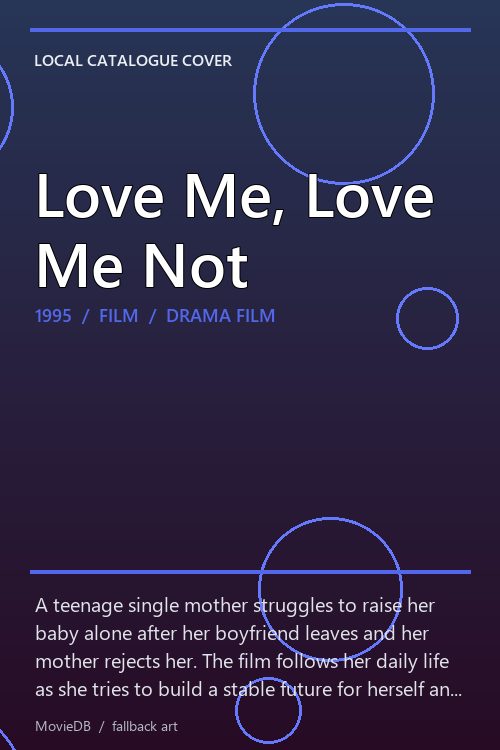 Love Me, Love Me Not poster