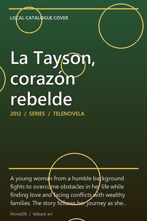 La Tayson, corazón rebelde poster