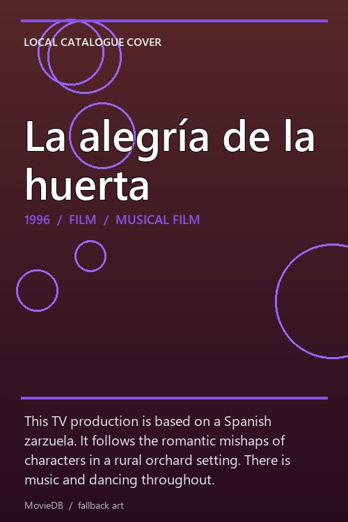 La alegría de la huerta poster
