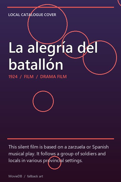 La alegría del batallón poster
