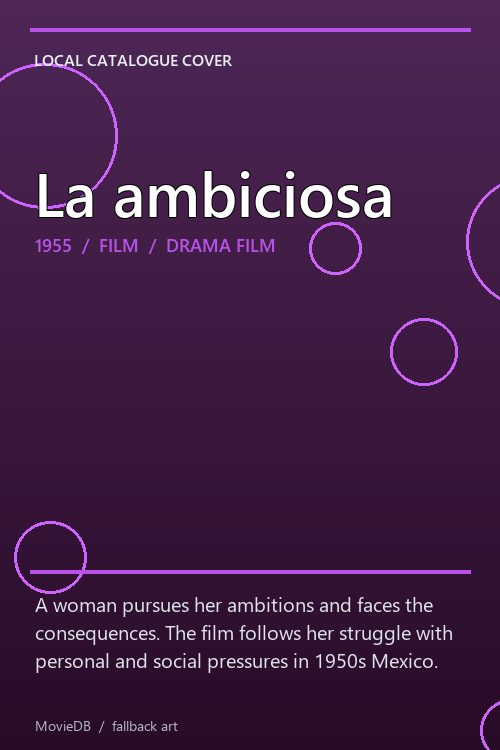 La ambiciosa poster
