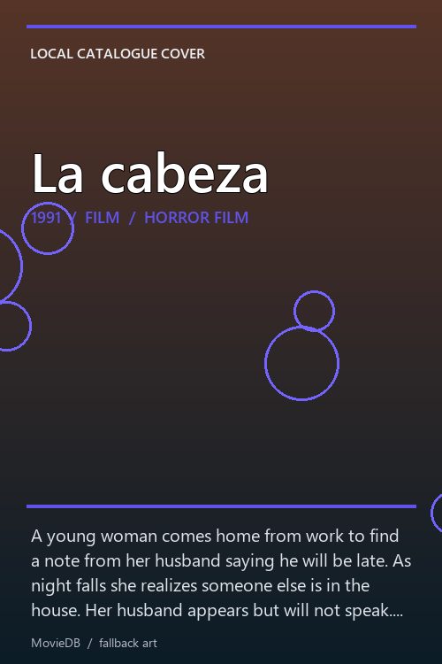 La cabeza poster