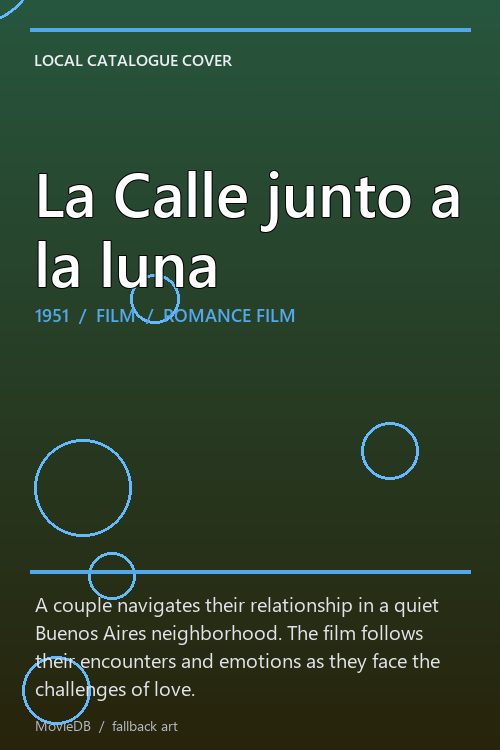 La Calle junto a la luna poster