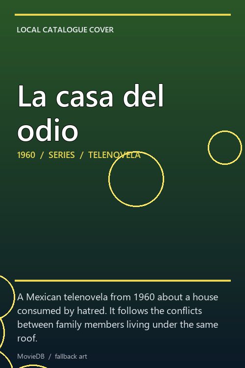 La casa del odio poster