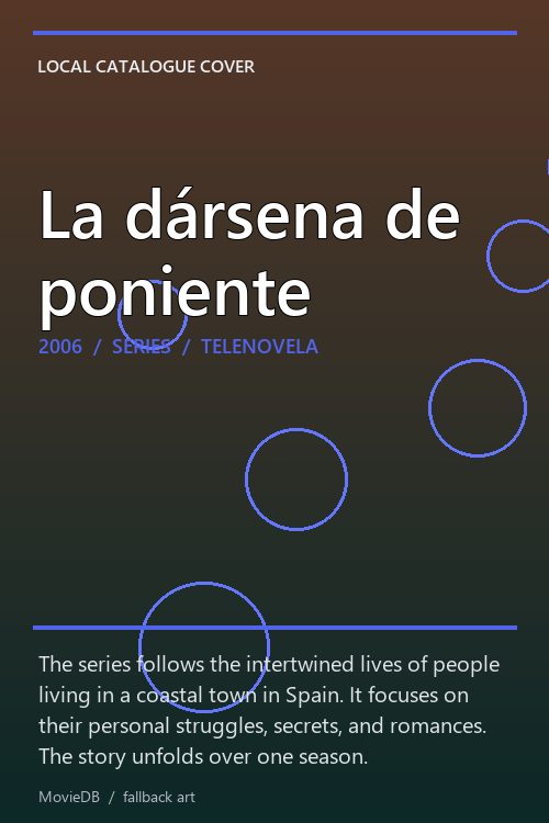 La dársena de poniente poster