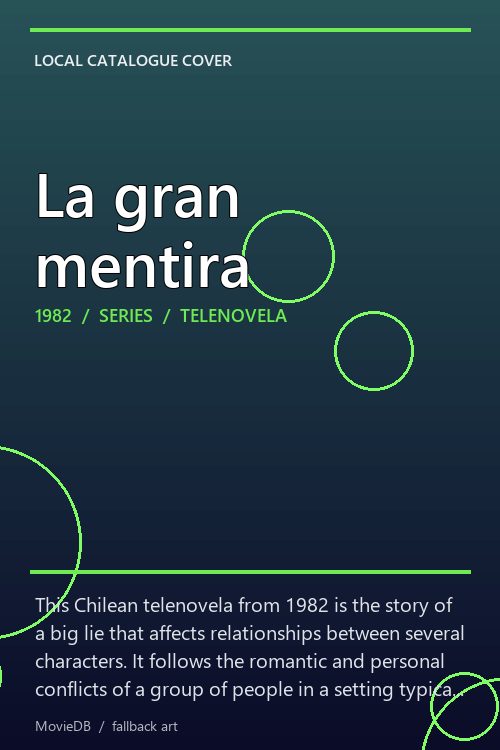 La gran mentira poster