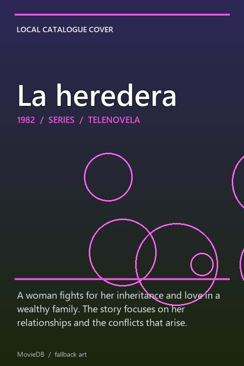 La heredera poster