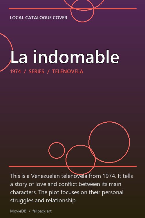 La indomable poster