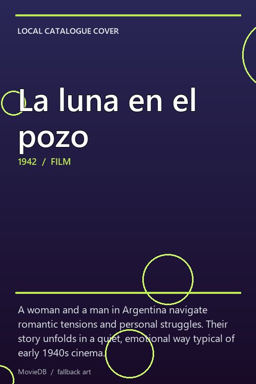 La luna en el pozo poster