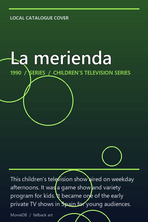 La merienda poster