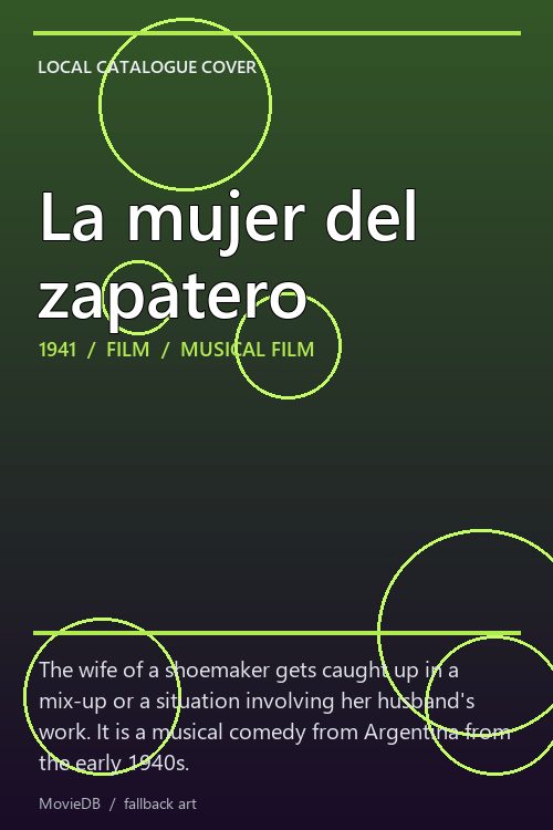 La mujer del zapatero poster