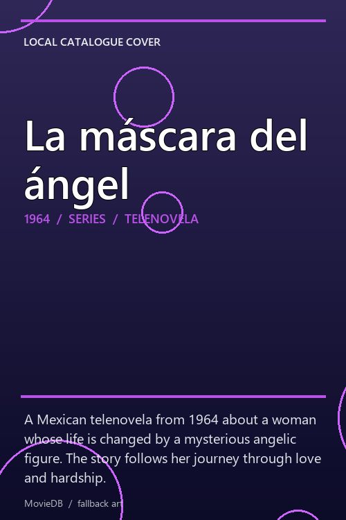 La máscara del ángel poster