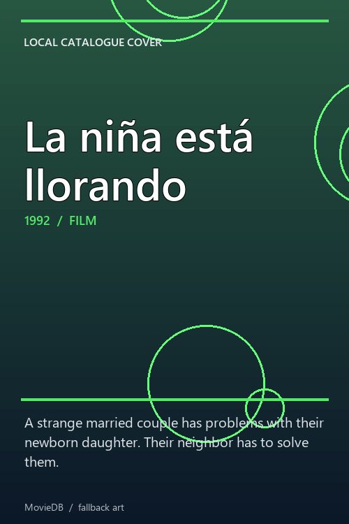 La niña está llorando poster