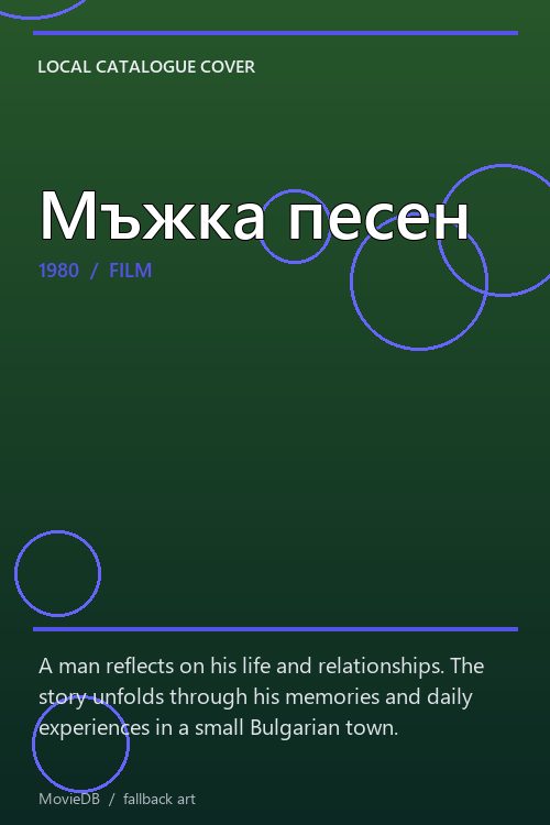 Мъжка песен poster
