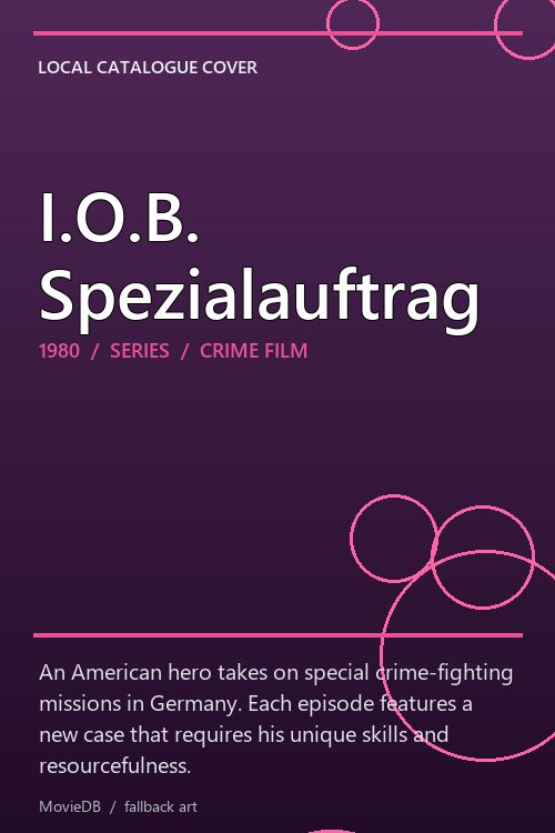 I.O.B. Spezialauftrag poster