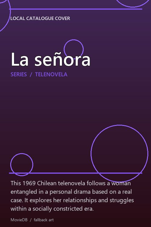 La señora poster