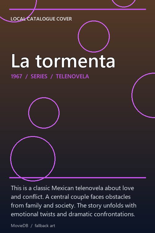 La tormenta poster