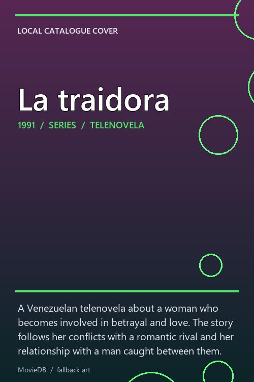 La traidora poster