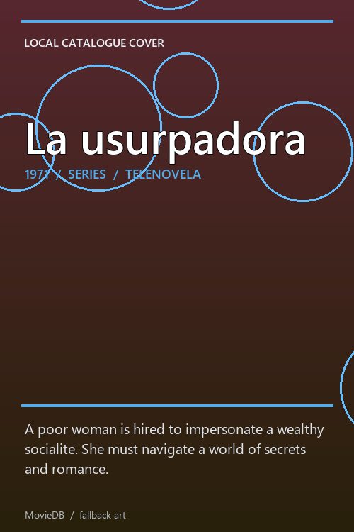 La usurpadora poster