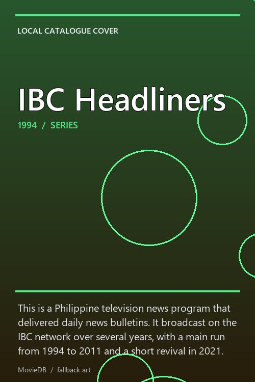 IBC Headliners poster