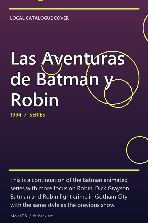 Las Aventuras de Batman y Robin poster