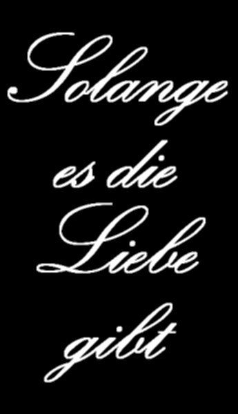 Solange es die Liebe gibt poster