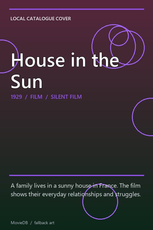 House in the Sun poster
