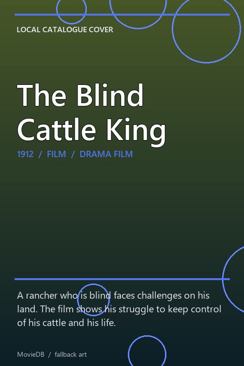 The Blind Cattle King poster