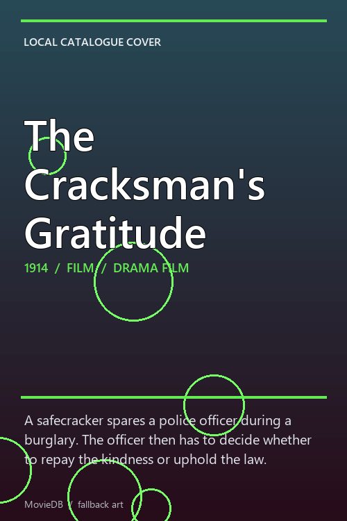 The Cracksman's Gratitude poster