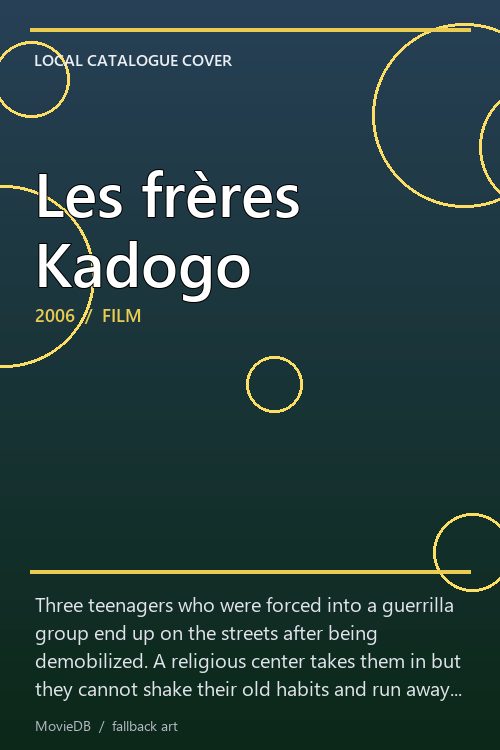 Les frères Kadogo poster