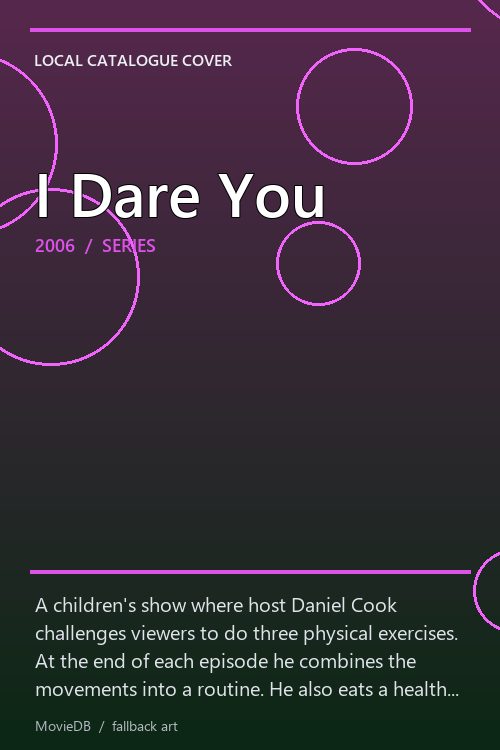I Dare You poster