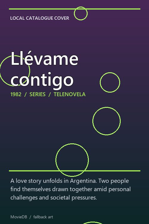 Llévame contigo poster
